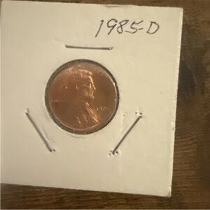 1985-D 1C RD Lincoln Cent